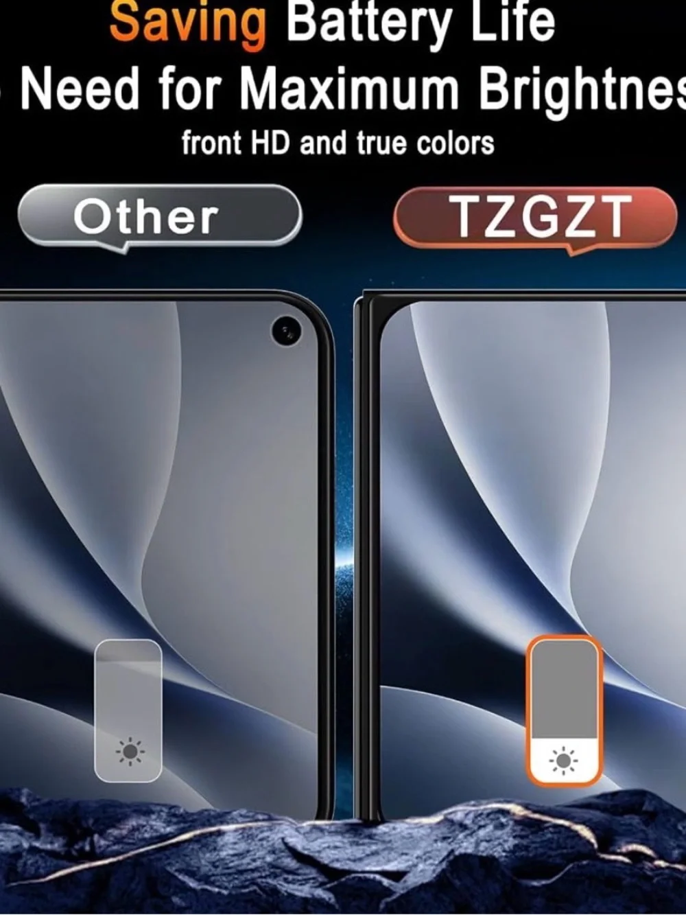 Foldable Smartphone with Privacy Display - Black